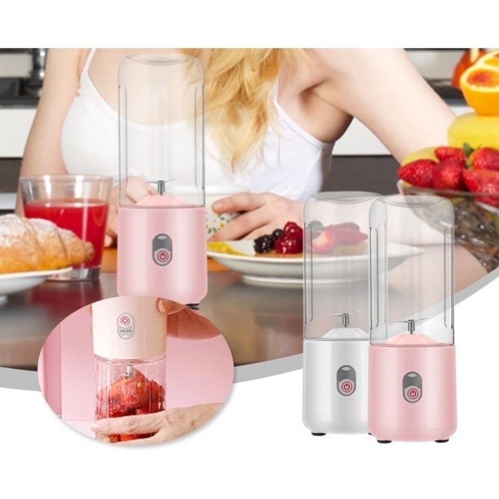 Portable USB Rechargeable Mini Blender Juicer Smoothie Maker White